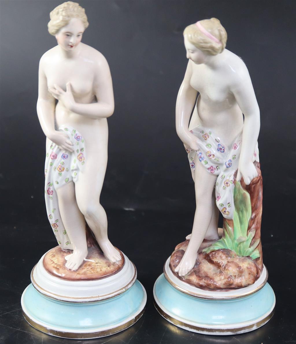 Seven assorted Continental porcelain figures,